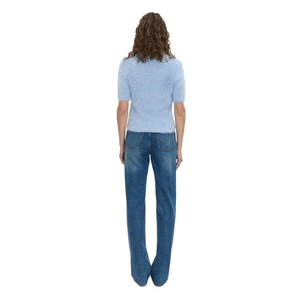 Camilla and Marc Maxime Knit Top in Pale Blue