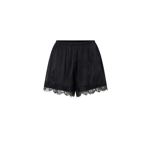 Camilla and Marc Mirage Lace Trim Short in Black | Shorts | Luxury Shoes 