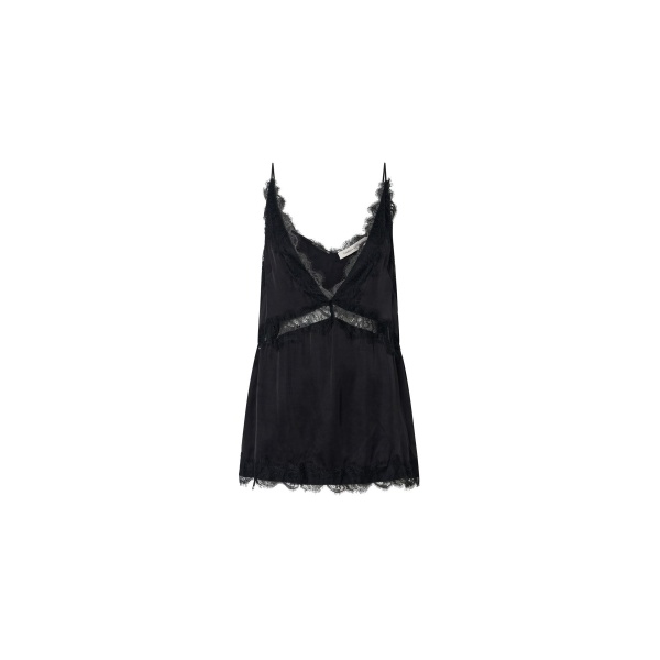 Camilla and Marc Mirage Lace Trim Top in Black | Tops | Luxury Shoes 