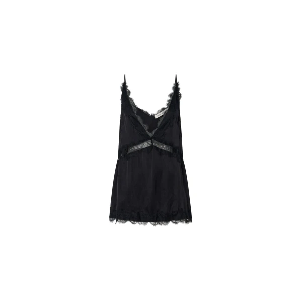 Camilla and Marc Mirage Lace Trim Top in Black | Tops | Luxury Shoes 