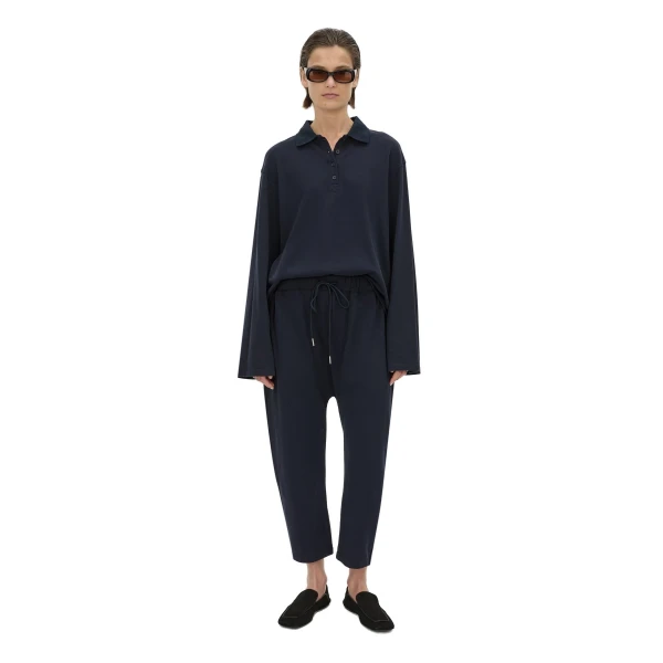 Camilla and Marc Moreno Pique Track Pant in Navy