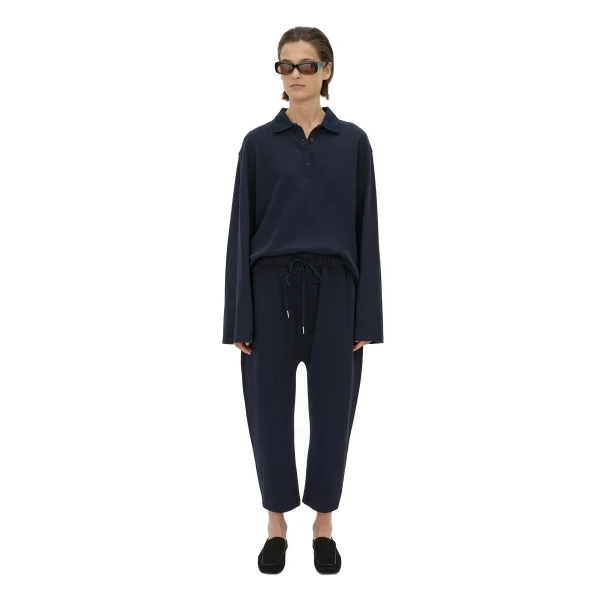 Camilla and Marc Moreno Pique Track Pant in Navy
