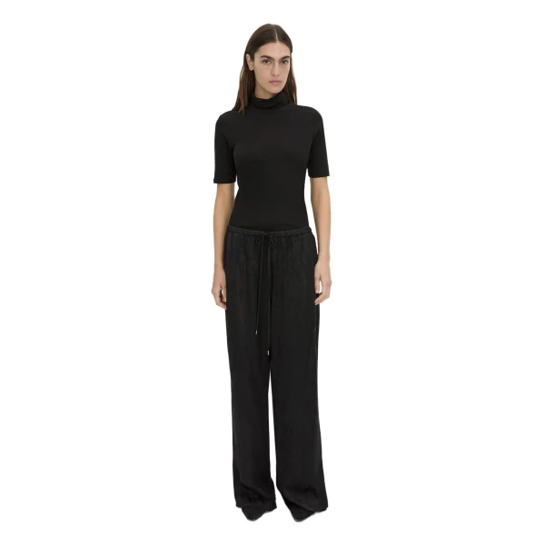 Camilla and Marc Naidee Satin Relaxed Pant in Black