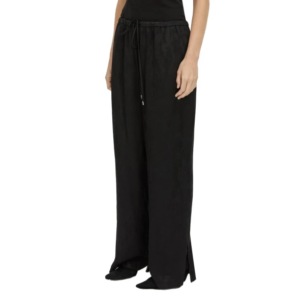 Camilla and Marc Naidee Satin Relaxed Pant in Black