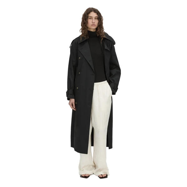 Camilla and Marc Naidee Satin Relaxed Pant in Ivory