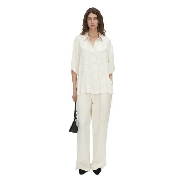 Camilla and Marc Naidee Satin Shirt in Ivory