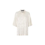Camilla and Marc Naidee Satin Shirt in Ivory | Tops | Luxury Shoes 