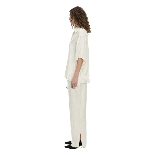 Camilla and Marc Naidee Satin Shirt in Ivory