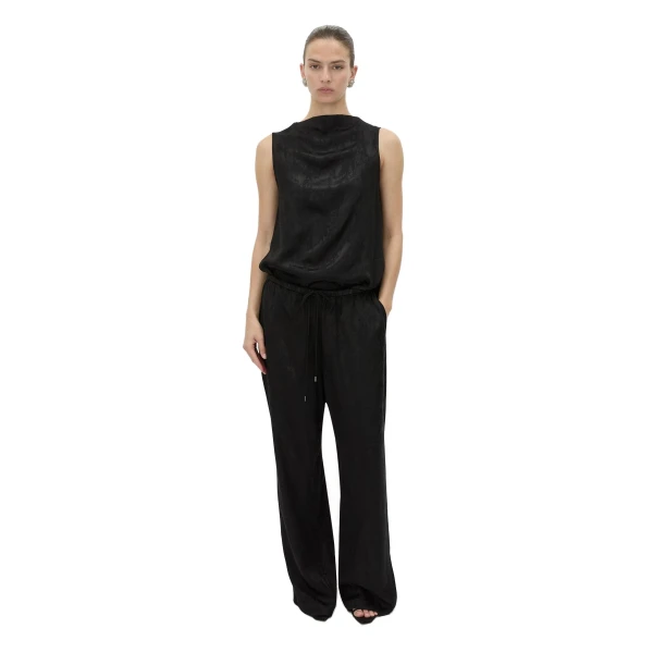 Camilla and Marc Naidee Satin Sleeveless Top in Black