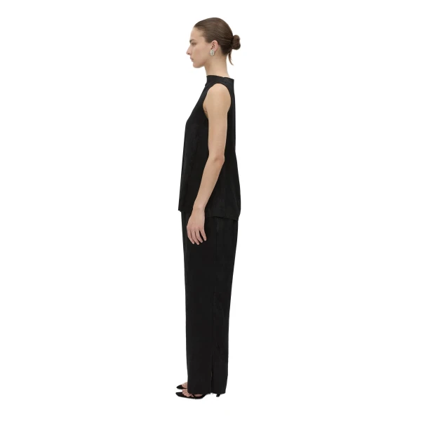 Camilla and Marc Naidee Satin Sleeveless Top in Black