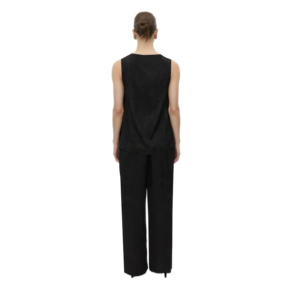 Camilla and Marc Naidee Satin Sleeveless Top in Black