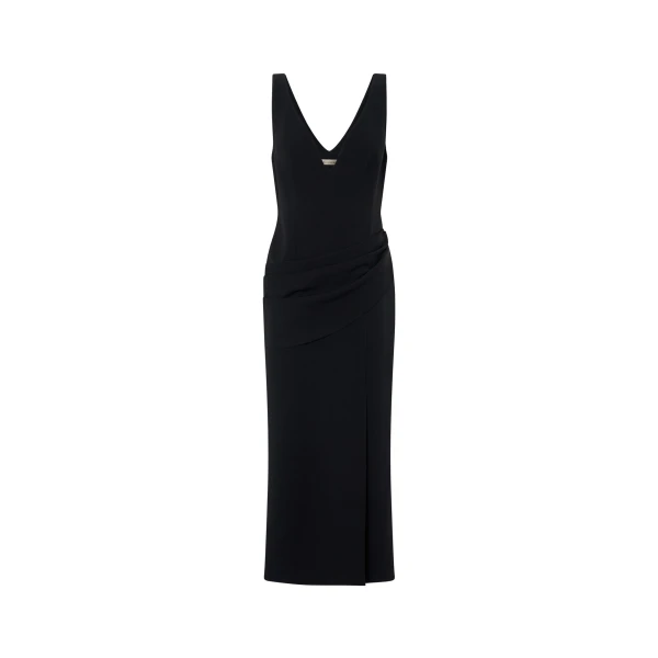 Namira Midi Dress in Black