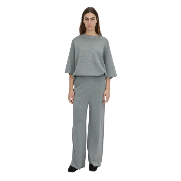 Camilla and Marc Onyi Marle Knit Pant in Grey Marle