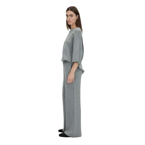 Camilla and Marc Onyi Marle Knit Pant in Grey Marle