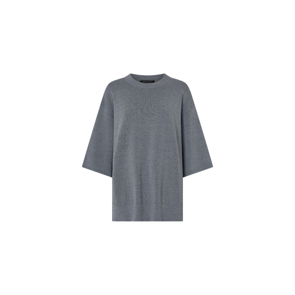 Camilla and Marc Onyi Oversized Knit Tee in Grey Marle | Knitwear | Luxury Shoes 