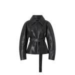 Camilla and Marc Oreno Croc Belted Jacket in Charcoal | Jackets | Luxury Shoes 