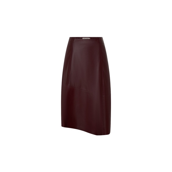 Camilla and Marc Orrin Leather Skirt in Burgundy | Skirts | Luxury Shoes 
