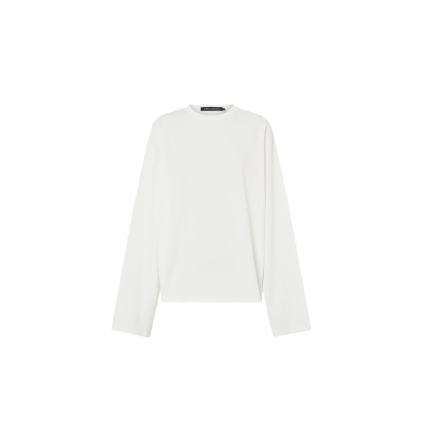 Camilla and Marc Peretti Long Sleeve Tee in Soft White | Tops | Luxury Shoes 