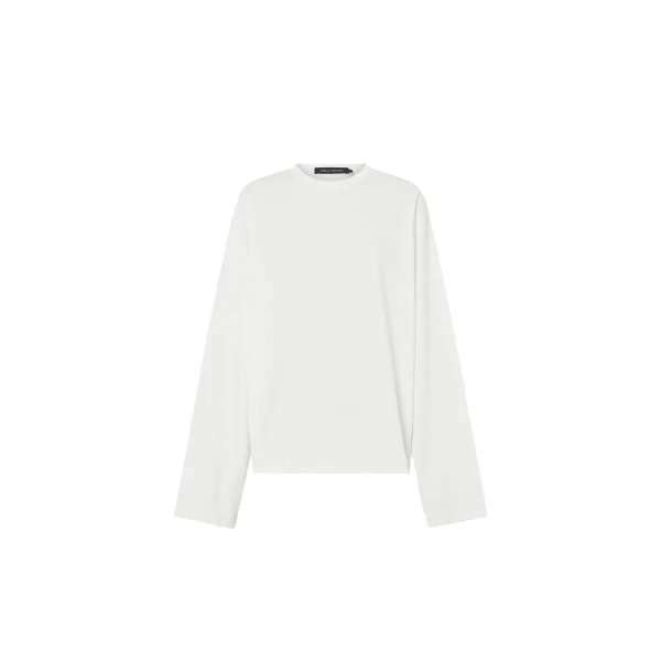 Camilla and Marc Peretti Long Sleeve Tee in Soft White | Tops | Luxury Shoes 