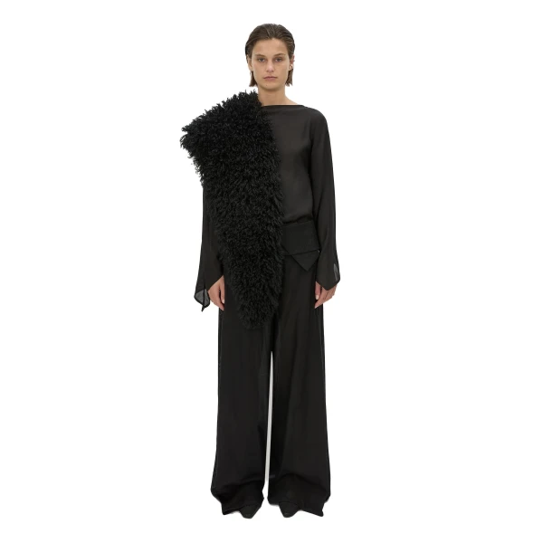 Camilla and Marc Rene Draped Top in Black