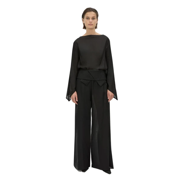 Camilla and Marc Rene Draped Top in Black