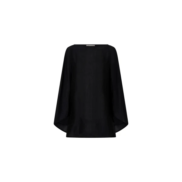 Rene Draped Top in Black