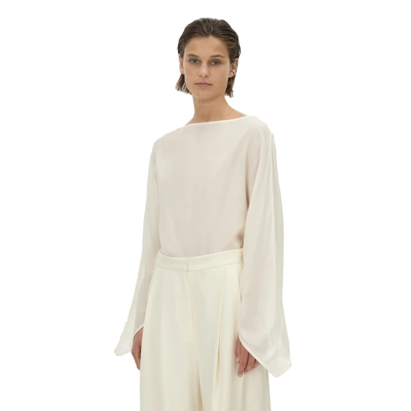 Camilla and Marc Rene Draped Top in Cream