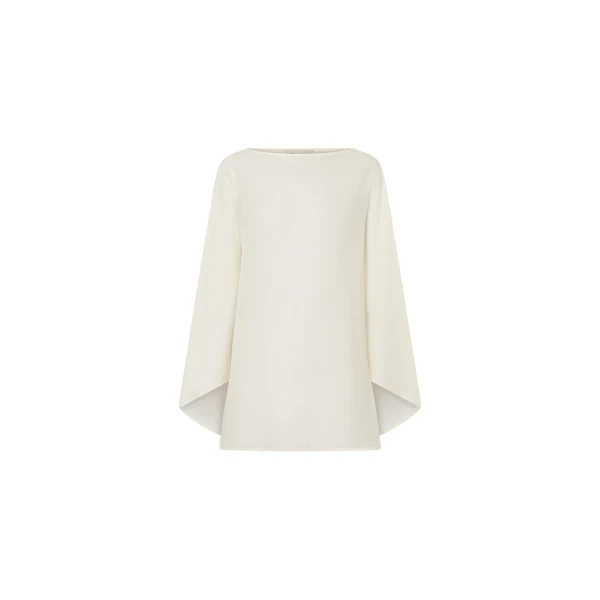 Rene Draped Top in Cream