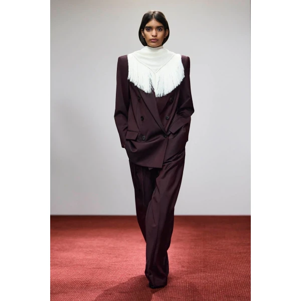 Camilla and Marc Revera Oversized Blazer in Choc Burgundy