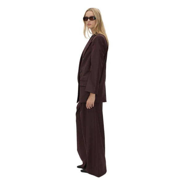 Camilla and Marc Revera Oversized Blazer in Choc Burgundy