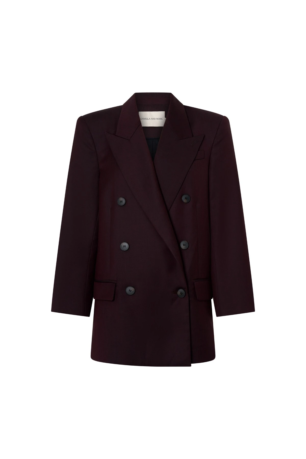 Camilla-and-Marc-Revera-Oversized-Blazer-in-Choc-Burgundy Camilla and Marc Revera Oversized Blazer in Choc Burgundy | Jackets | Luxury Shoes