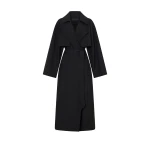 Camilla and Marc Rhia Sheer Full Length Trench in Black | Coats | Luxury Shoes 