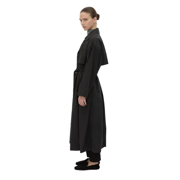 Camilla and Marc Rhia Sheer Full Length Trench in Black