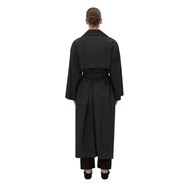 Camilla and Marc Rhia Sheer Full Length Trench in Black