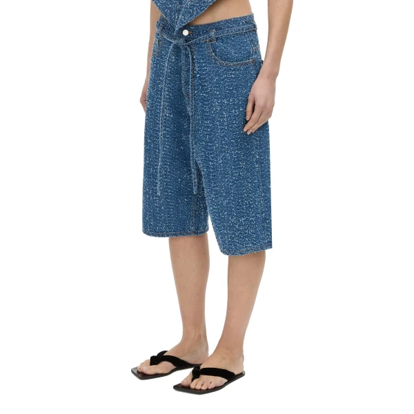 Camilla and Marc Rhodes Denim Short in Classic Blue Neps