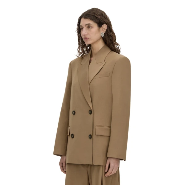 Camilla and Marc Rumi Double Breasted Blazer in Camel