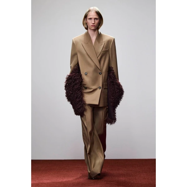 Camilla and Marc Rumi Double Breasted Blazer in Camel