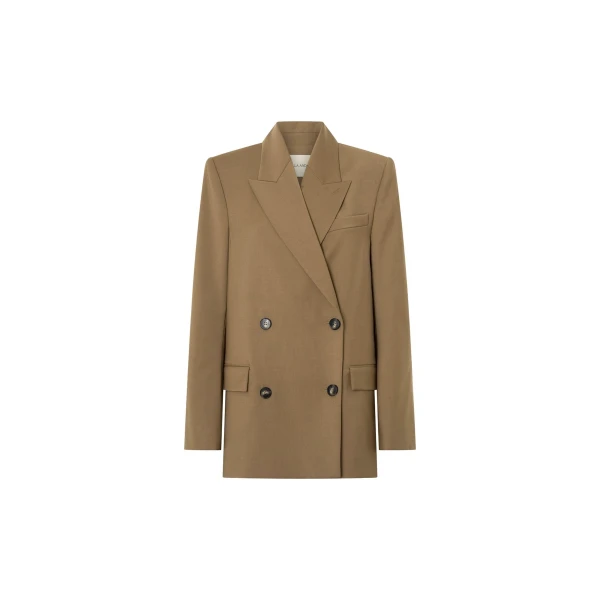 Rumi Double Breasted Blazer in Camel