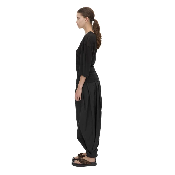 Camilla and Marc Siona Light Elbow Sleeve Top in Black