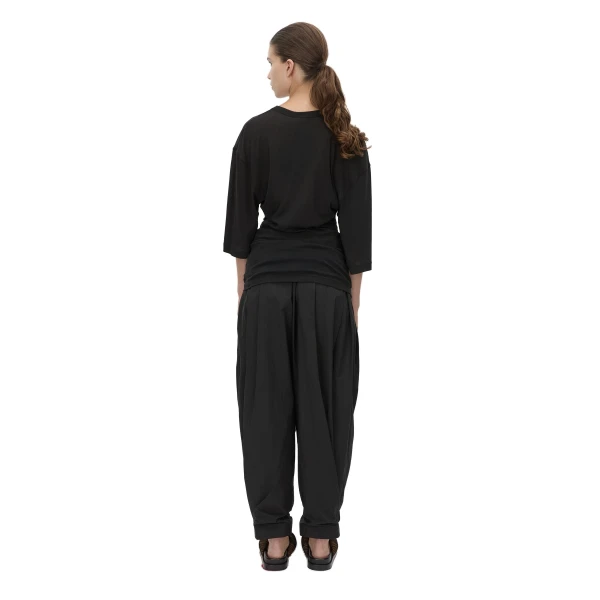 Camilla and Marc Siona Light Elbow Sleeve Top in Black