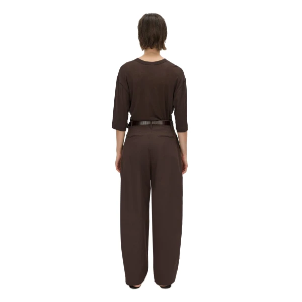 Camilla and Marc Siona Light Elbow Sleeve Top in Chocolate