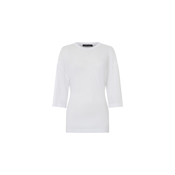 Camilla and Marc Siona Light Elbow Sleeve Top in Soft White | Tops | Luxury Shoes 