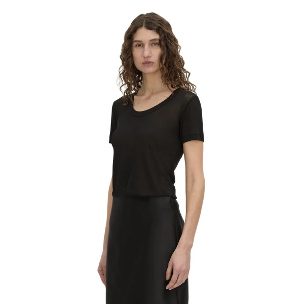 Camilla and Marc Siona Light Weight Fitted Tee in Black