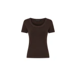 Camilla and Marc Siona Light Weight Fitted Tee in Chocolate | Tops | Luxury Shoes 