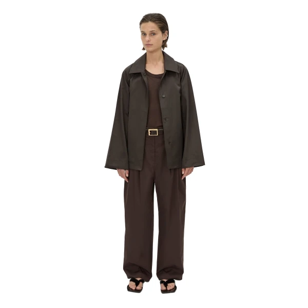 Camilla and Marc Siona Light Weight Fitted Tee in Chocolate