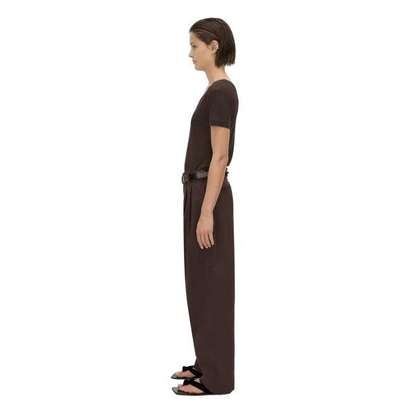 Camilla and Marc Siona Light Weight Fitted Tee in Chocolate