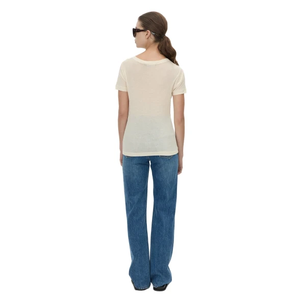 Camilla and Marc Siona Light Weight Fitted Tee in Cream