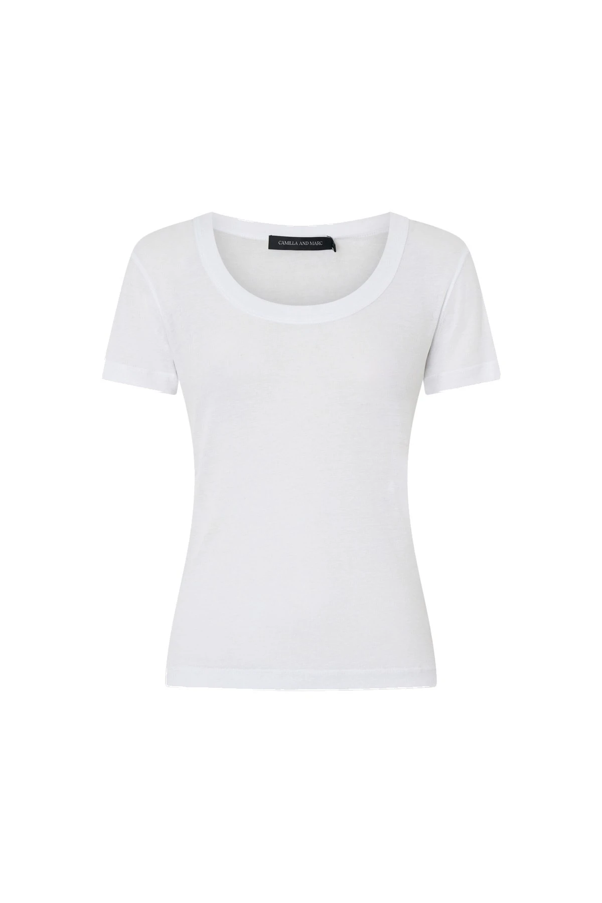 Camilla-and-Marc-Siona-Light-Weight-Fitted-Tee-in-Soft-White Camilla and Marc Siona Light Weight Fitted Tee in Soft White | Tops | Luxury Shoes