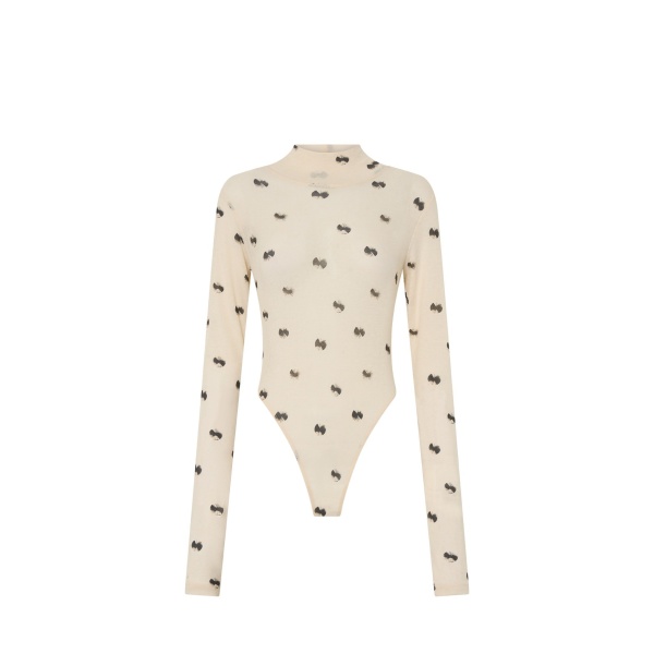 Camilla and Marc Siona Printed Bodysuit in Soft White Print | Tops | Luxury Shoes 