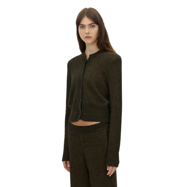 Camilla and Marc Soleo Textured Knit Cardigan in Cocoa